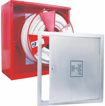 Hydrant Pavliš a Hartman, Hydrantový systém s hadicí D19 -30bm - nerez. plná dvířka - proudnice ekv. 6 - ČERVENÁ, svv 108/C