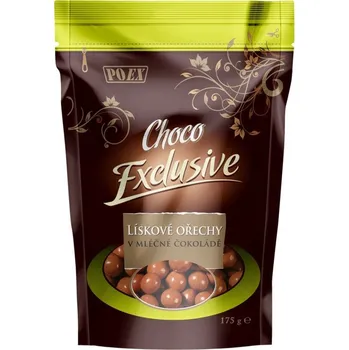 POEX Choco Exclusive lískové ořechy v mléčné čokoládě 175 g
