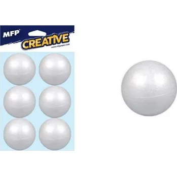 Výtvarná sada Koule 4cm/6ks polystyren 8885499