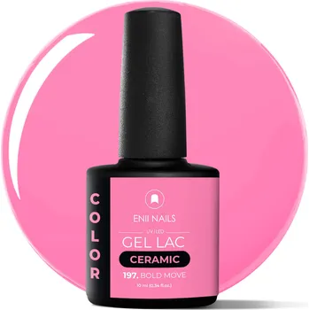 Lak na nehty ENII NAILS Gel lak Ceramic 197 Bold Move - gelový lak bez HEMA, 10 ml