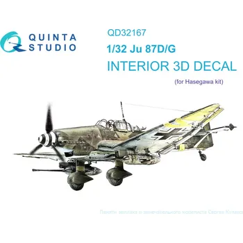 Plastikový model Quinta studio 1/32 Ju 87D/G 3D-Print.&col.Interior (HAS)