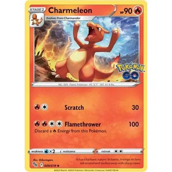 Karetní hra Pokémon karta Charmeleon 009/078 - Pokémon Go