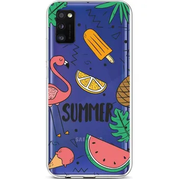 Pouzdro na mobilní telefon Kryt Samsung A41 silikon Summer (obal neboli pouzdro na Samsung A41)