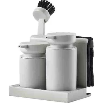 Odkapávač na nádobí Zone Denmark, Sada na mytí nádobí DIISH Warm Grey | šedá