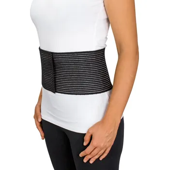 Podpůrný břišní pás Basic na suchý zip černý/bílý 80-140 cm