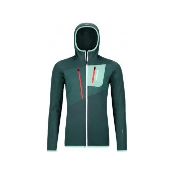 Dámská mikina Ortovox Fleece Grid Hoody W dark pacific XL; Zelená mikina + DÁREK DLE VÝBĚRU!