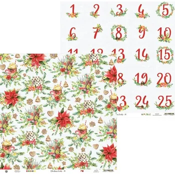 Fotopapír P13 Oboustranný papír na scrapbook Vánoce 30x30