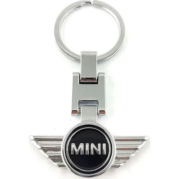 Přívěšek na klíče MINI-COOPER kovový, včetně kroužku na klíče