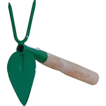 Motyka Okopávačka srdíčko 2 hroty s násadou 24 cm