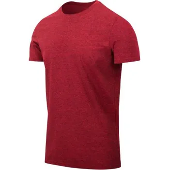 Pánské oblečení Tričko Slim, Helikon, Červená Melange, 3XL
