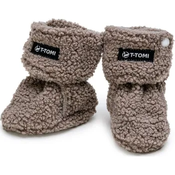 Capáčky T-TOMI capáčky TEDDY Grey vel. 0-3 měsíců, 10,5 cm