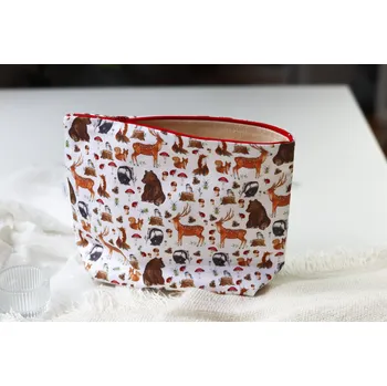 Penál ePiPí Kosmetická taštička - Lesní zvířátka Barva zipu: hnědá