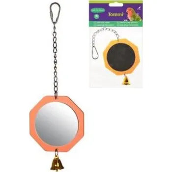 Pro ptáka Hračka pro exoty Zrcátko kulaté se zvonkem