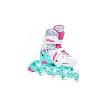 Kolečkové brusle Raven Loret svítící kola LED EU 27-30 brusle + DÁREK DLE VÝBĚRU!