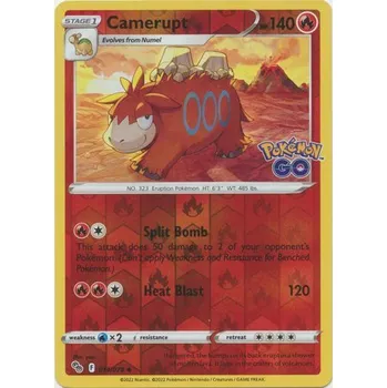 Karetní hra Pokémon karta Camerupt 014/078 Reverse Holo - Pokémon Go