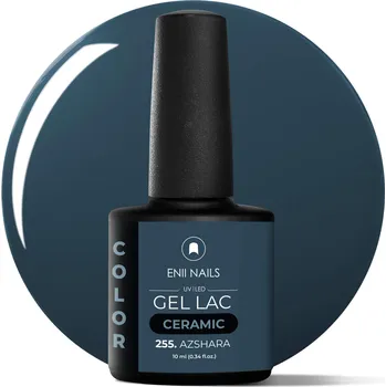Lak na nehty ENII NAILS Gel lak Ceramic 255 Azshara - gelový lak bez HEMA, 10 ml