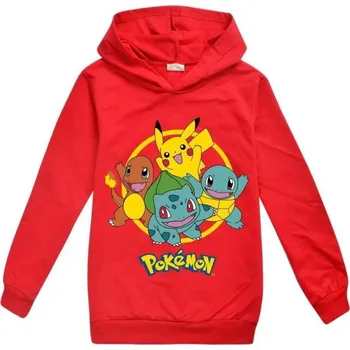 Chlapecký svetr Dětská mikina Pokémon Barva: Červená, Velikost: 150/11-12 let