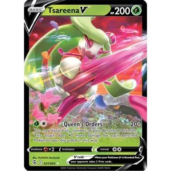 Společenská hra Pokémon karta Tsareena V 021/264 Holo - Fusion strike