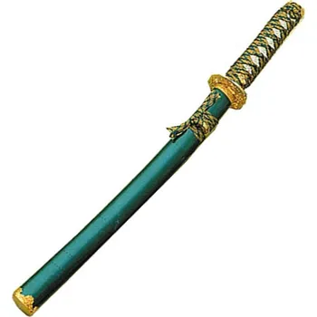 Mačeta Gladius Spain Gladius Wakizashi Simple Green Gold Handle