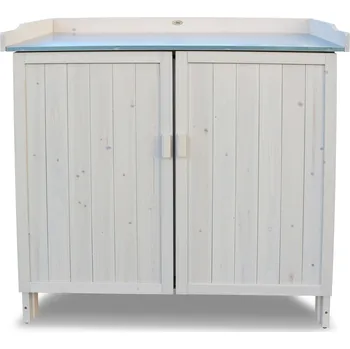 Zahradní skříň HABAU Zahradní skříň s pracovní plochou (šedá)