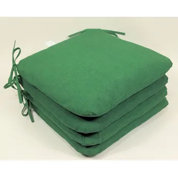 Podsedák Nábytek PEGAS Sedák 40x40 cm látka tmavě zelený melír - set 4 kusy