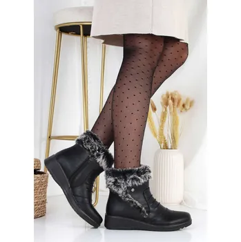 Dámská zimní obuv Super in Zimní boty na klínku 6827B Velikost: 38