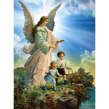 Diamantové malování Gaira D9668 Anděl strážný 30 x 40 cm