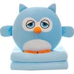 Plyšová sovička náladička 3v1 (40 cm) Barva: Modrá