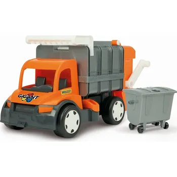 autíčko Wader Toys Popelářský vůz oranžový/šedý