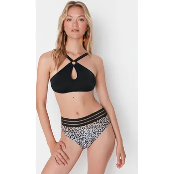 Dámské plavky Bikiny spodní díl Trendyol Leopard print Trendyol šedá | hnědá 1852971