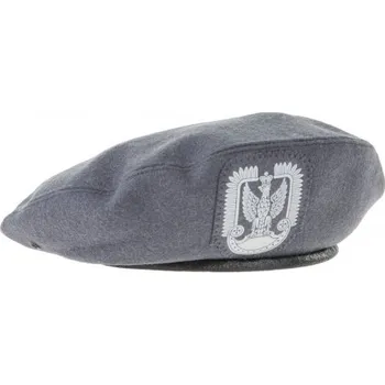 Klobouk ARMÁDNÍ ORIGINÁL POLSKO Baret šedý s orlicí jednotka speciálních sil Grom 418/MON WP Polsko originál Velikost: 55