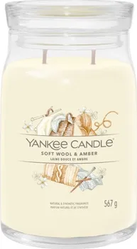 Svíčka Yankee Candle Signature Soft Wool & Amber