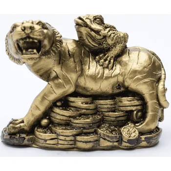 Milujeme Kameny Tygr s třínohou žábou - soška Feng shui VADA VAD78 377399
