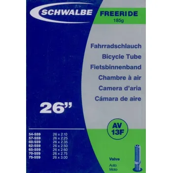Duše na kolo Schwalbe duše 26" AV13F Freeride 54/75-559 auto-ventilek 7077