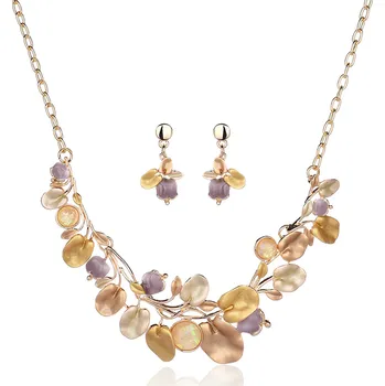 Souprava šperků B-TOP Souprava GOLD LEAF Typ: Typ 1