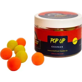Boilies Boilies Method Feeder Fans Pop-Up Fluo 15mm Česnek