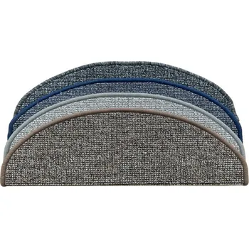 Koberec Nášlapy na schody Porto (půlkruh a obdélník) Varianta: Porto hnědý 24x65 cm obdélník - SLEVA