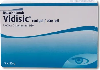 Léky na uši a oči Vidisic 2 mg 3x 10 g