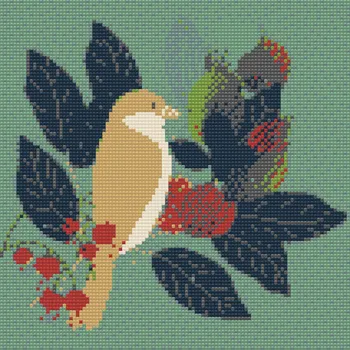 Diamantové malování Diamantové malování - Boho ptáček Velikost: 50x50cm, Rámování: Pouze srolované plátno, Diamanty: Čtvercové