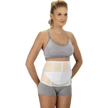 Ortex pás břišní 031B - XL, výška 22 cm—Břišní pás se dvěma výztuhami a přídavným tahem pro lepší zpevněn
