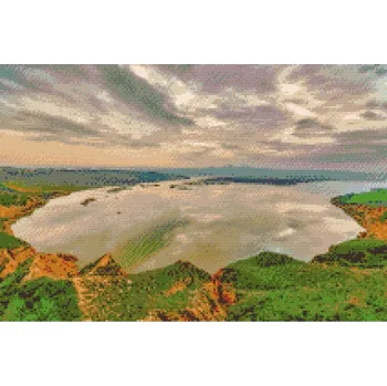 Diamantové malování Diamantové malování - Útesy Barrancas de Burujón, Toledo 2 Velikost: 40x60cm, Rámování: Pouze srolované plátno, Diamanty: Kulaté