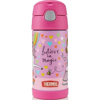 THERMOS dětská termoska s brčkem 355ml Jednorožec