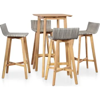 Zahradní sestava vidaXL 5dílný zahradní jídelní set masivní akáciové dřevo [44221]