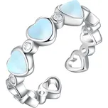 Olivie Stříbrný prsten MĚSÍČNÍ SRDCE 8123 Ag 925; ≤2,3 g.