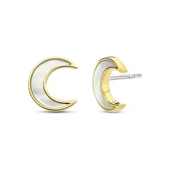 Náušnice Zlacené náušnice TI SENTO Měsíc 7935MW