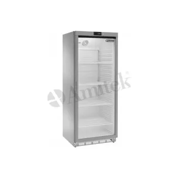 Chladící prosklená skříň AKD 600RG 580 L , opláštění nerez
