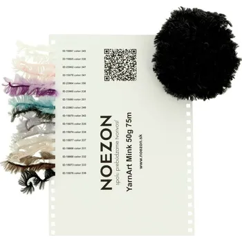 Galanterie Vzorník vln YarnArt Mink