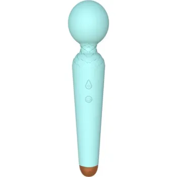 Vibrátor Boss Series Silikonový masážní přístroj Power Wand Tyrkysová