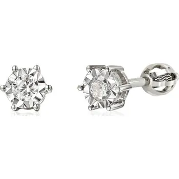 Náušnice Diamantové zlaté peckové náušnice Aviva osazené brilianty Materiál: Bílé zlato