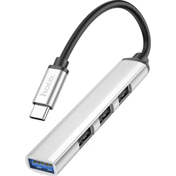 Datové redukce Hoco Redukce USB-C to USB-A - Hoco, HB26 Silver